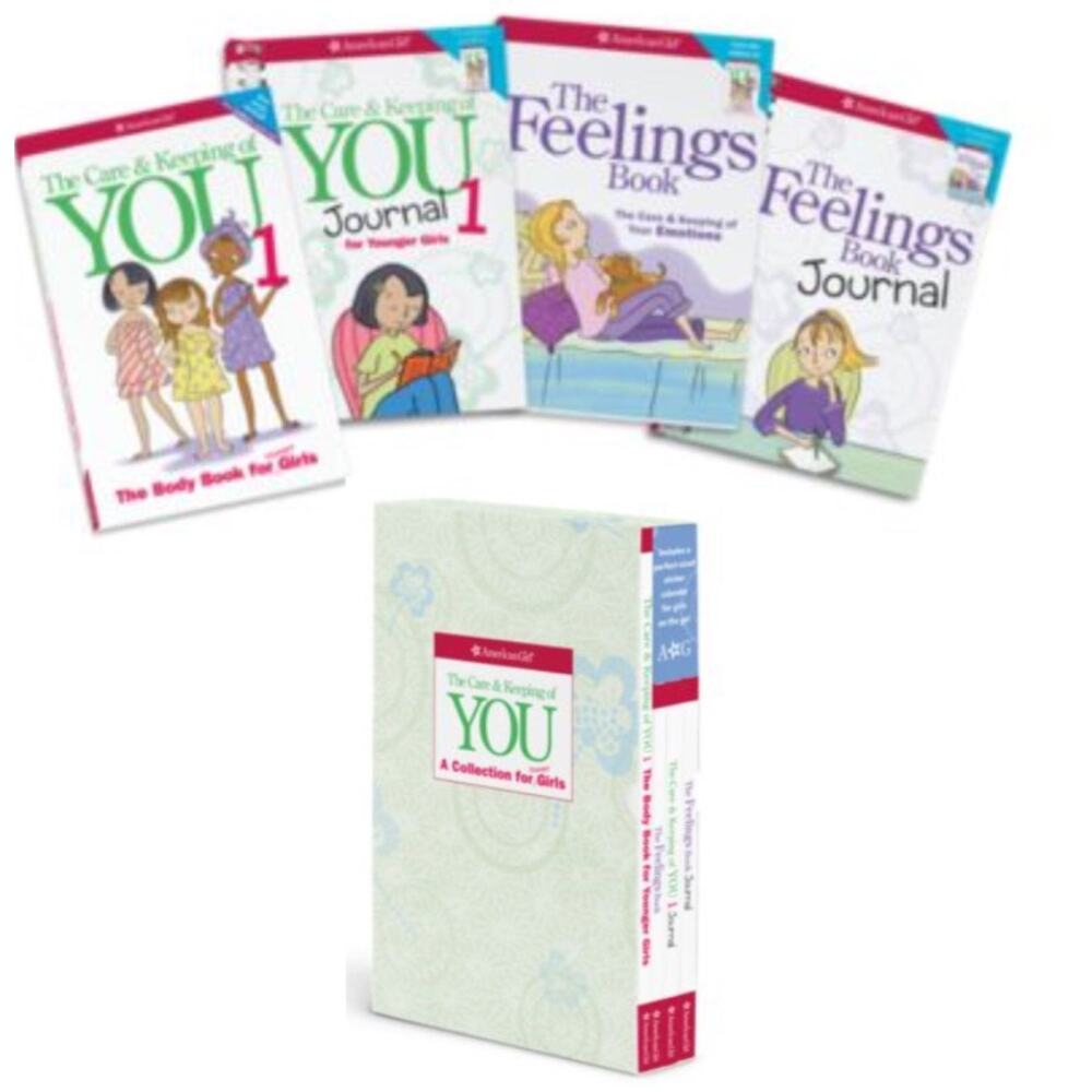 American Girl Care & Keeping Of You Book Set 4 Feelings Body Stickers New Boxed